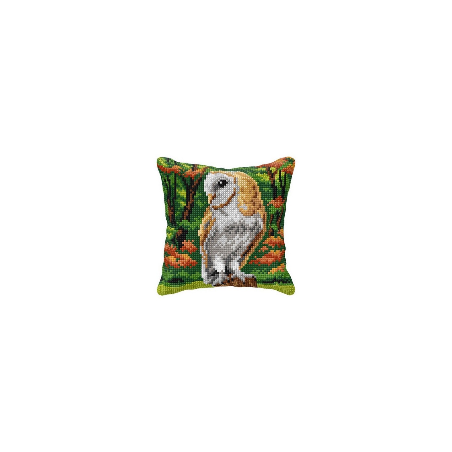 Kit coussin au point croix Hibou 99040