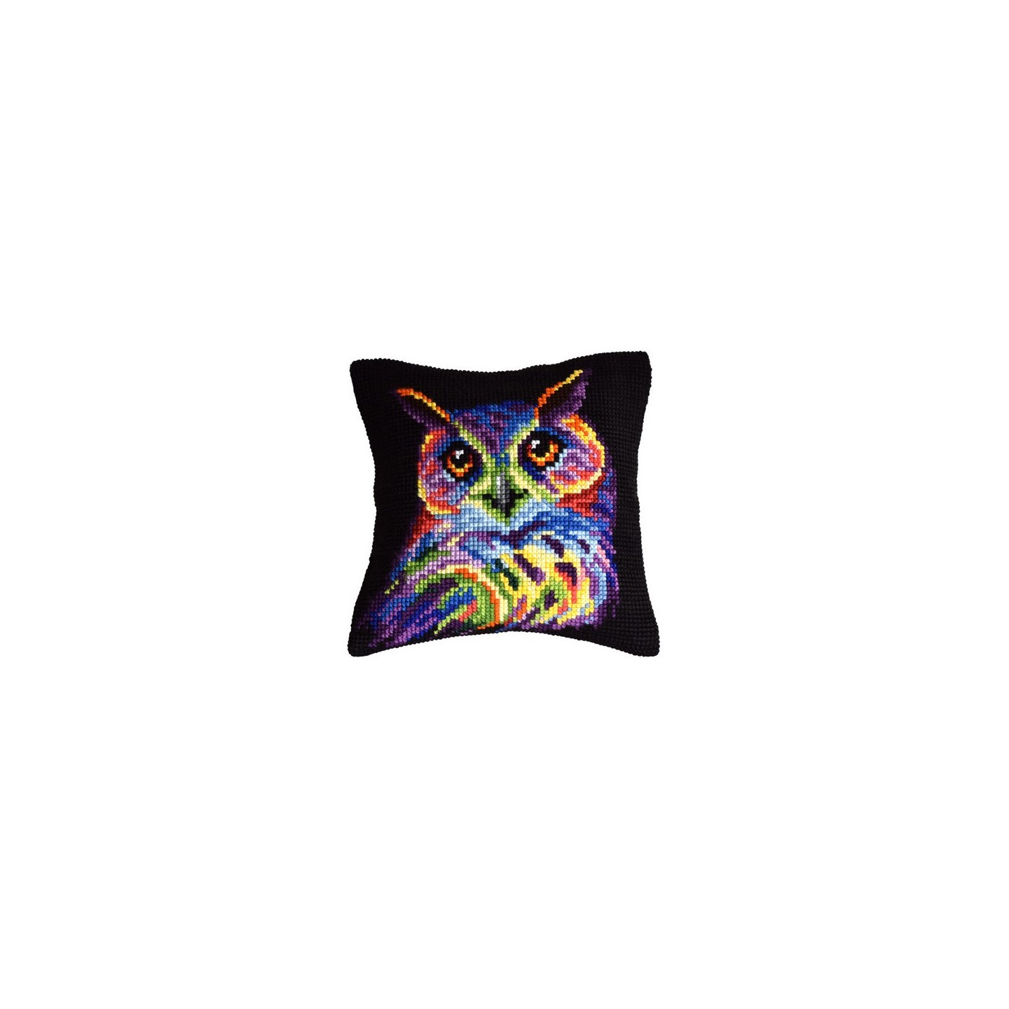 Kit coussin au point croix Hibou 99067