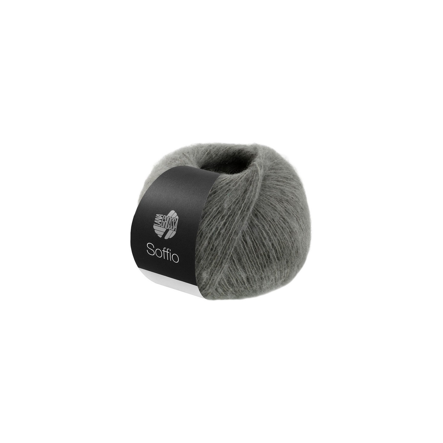 Lana Grossa Soffio 014 Gris foncé