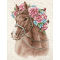 Borduurpakket Paard in bloemen