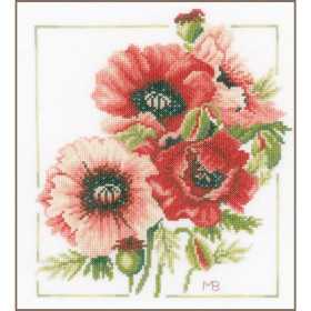 Borduurpakket Boeket van anemonen 
