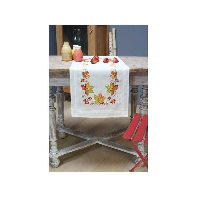 Kit chemin de table Feuilles d'automne