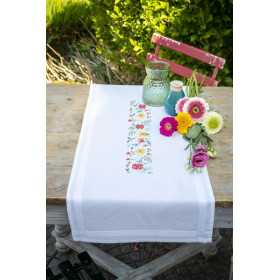 Bedruckter Läuferpackung frische Blumen
