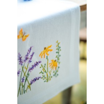 Bedruckter Läuferpackung Lavendel