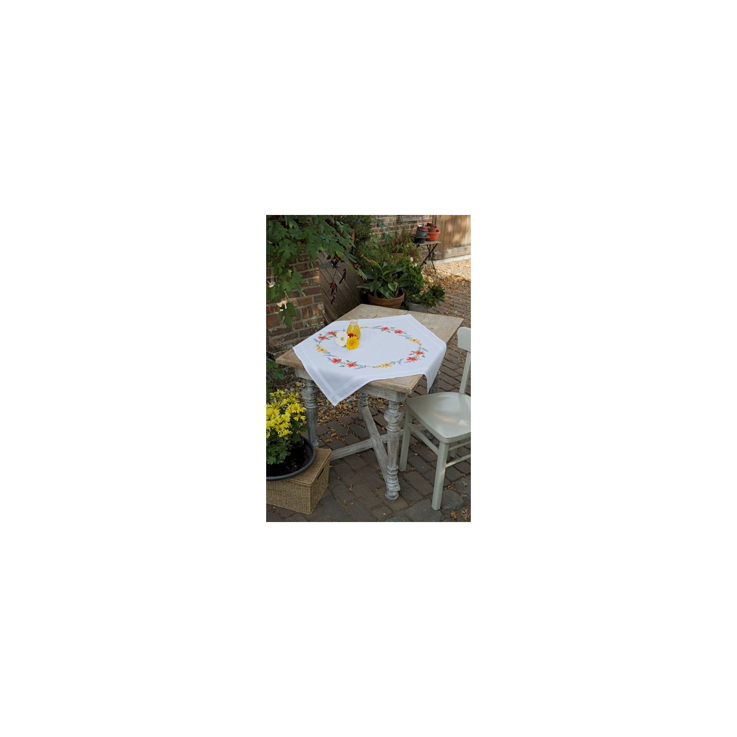 Bedruckte Deckepackung Blumen und Lavendel