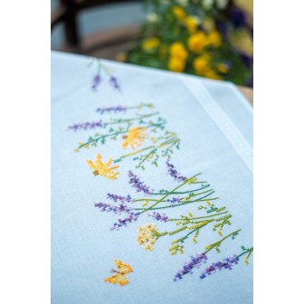 Bedruckte Deckepackung Lavendel