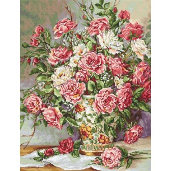 Luca-S Embroidery kit Posies for the Princess