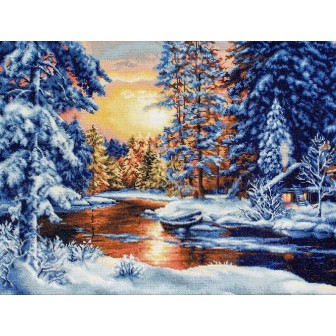 Luca-S Embroidery kit Winter Landscape