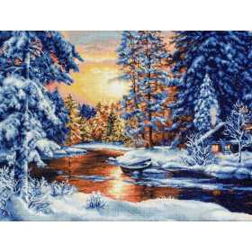 Embroidery kit Winter Landscape Embroidery kit Winter Landscape