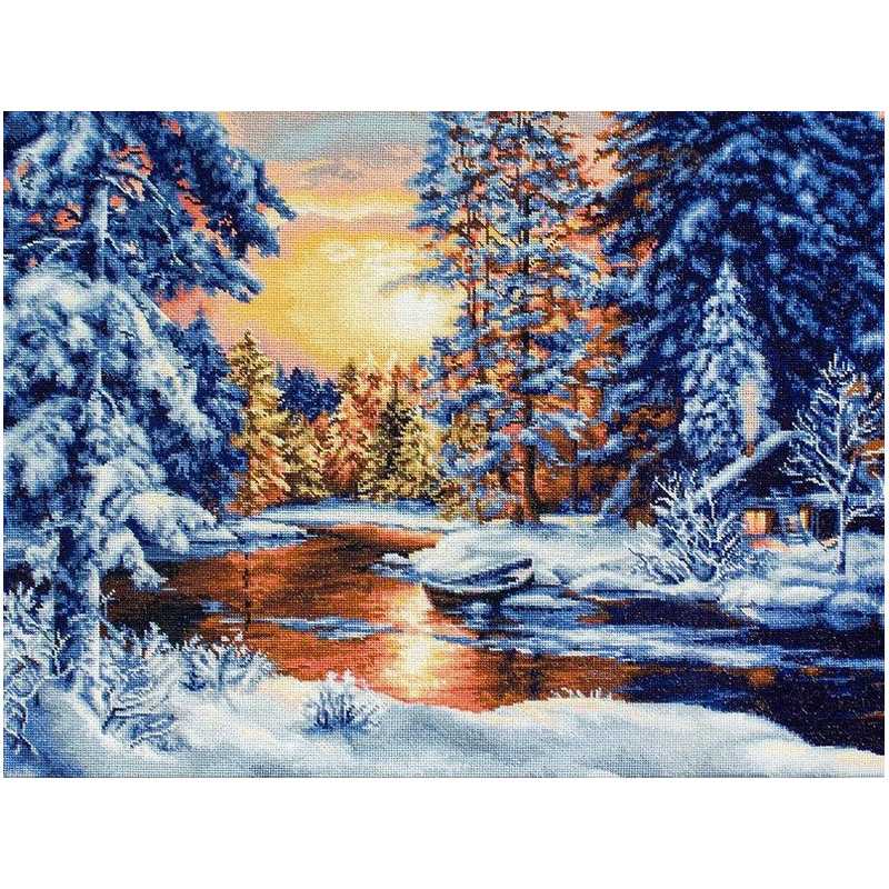 Borduurpakket Winterlandschap Borduurpakket Winterlandschap