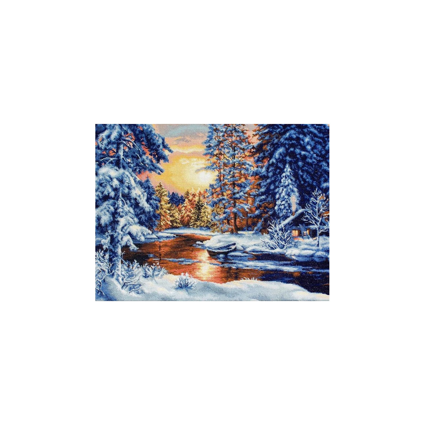 Luca-S Embroidery kit Winter Landscape