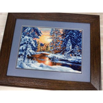 Luca-S Embroidery kit Winter Landscape