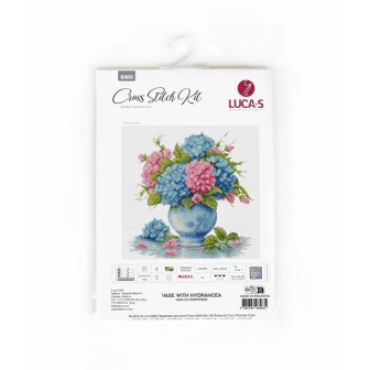 Luca-S Embroidery kit Vase with Hydrangea