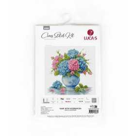 Borduurpakket Vaas met hortensia