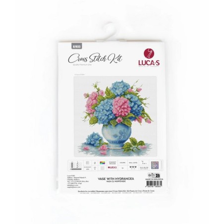 Embroidery kit Vase with Hydrangea