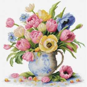 Stickset Tulpenstrauß Stickset Tulpenstrauß
