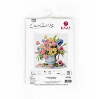 Luca-S Kit de broderie Bouquet de tulipes