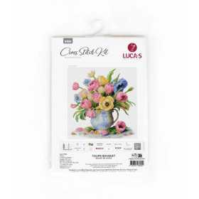 Kit de broderie Bouquet de tulipes Kit de broderie Bouquet de tulipes