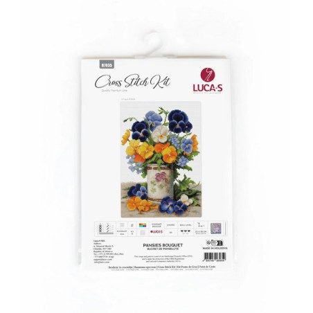 Kit de broderie Bouquet de pensées