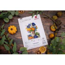 Borduurpakket Viooltjesboeket Borduurpakket Viooltjesboeket
