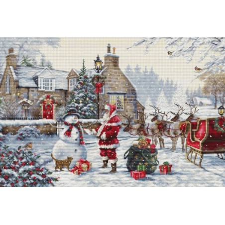 Embroidery kit Santa's Cottage