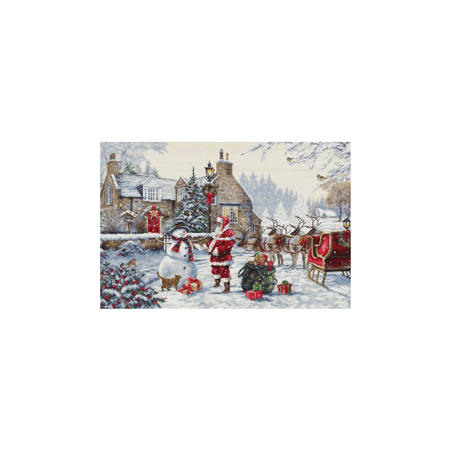 Luca-S Embroidery kit Santa's Cottage
