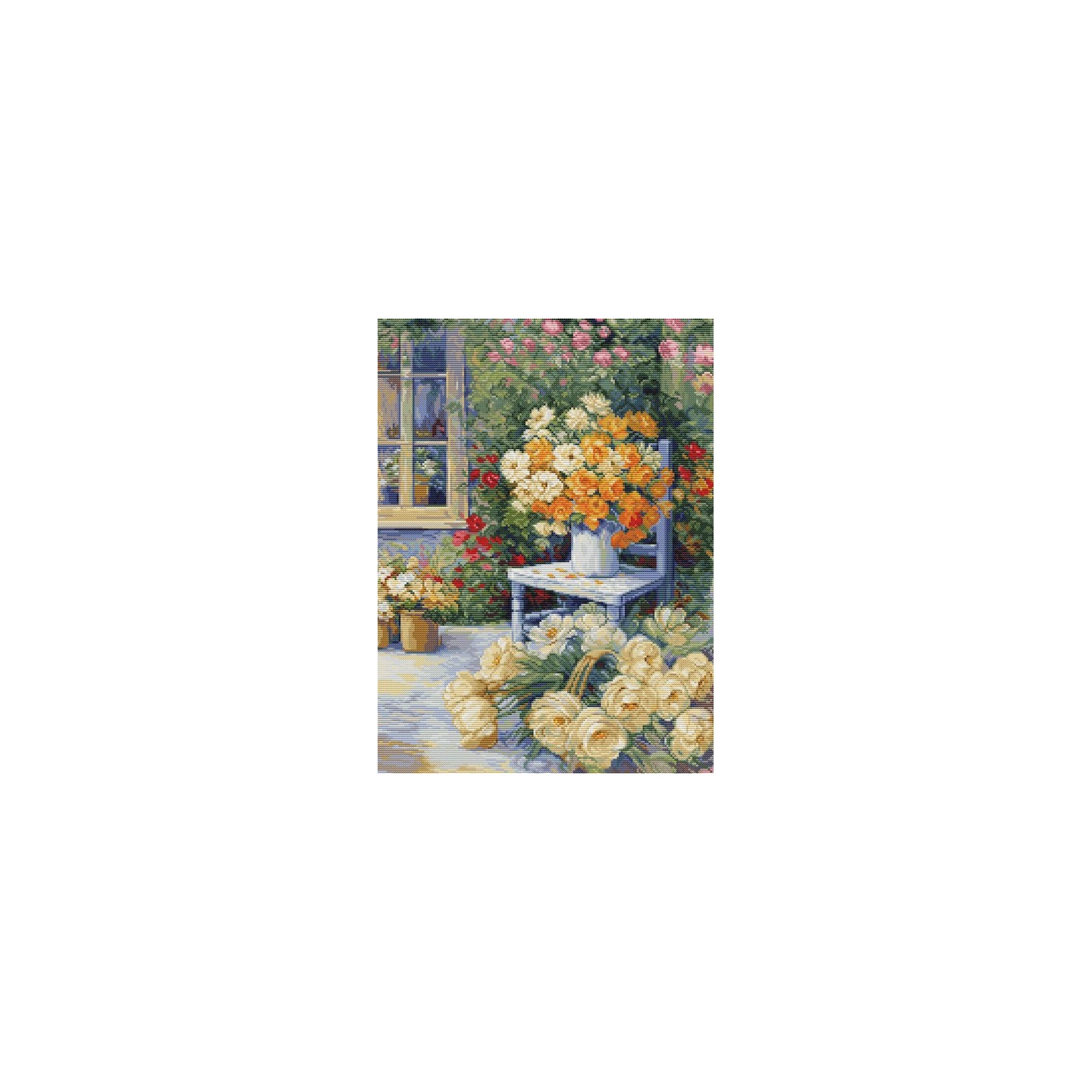 Luca-S Kit de broderie Coin jardin