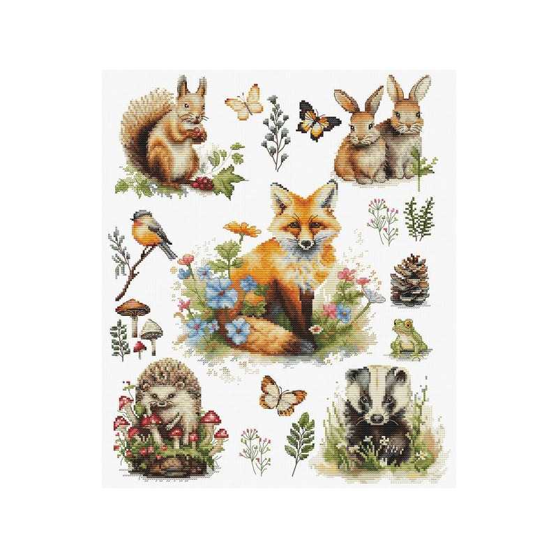 Stickset Waldtiere