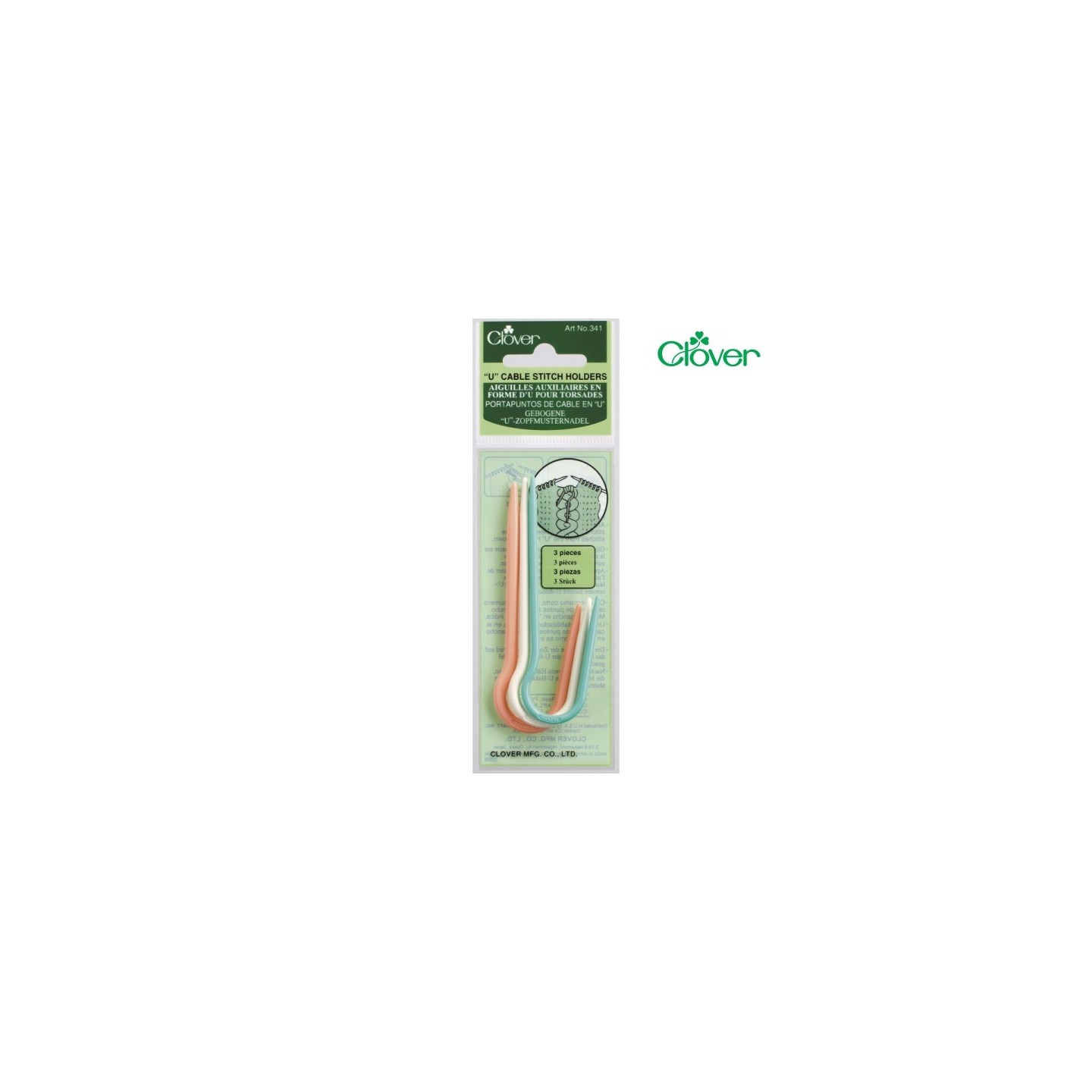 Cable stitch holder U-shaped