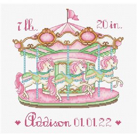 Borduurpakket Baby Carrousel