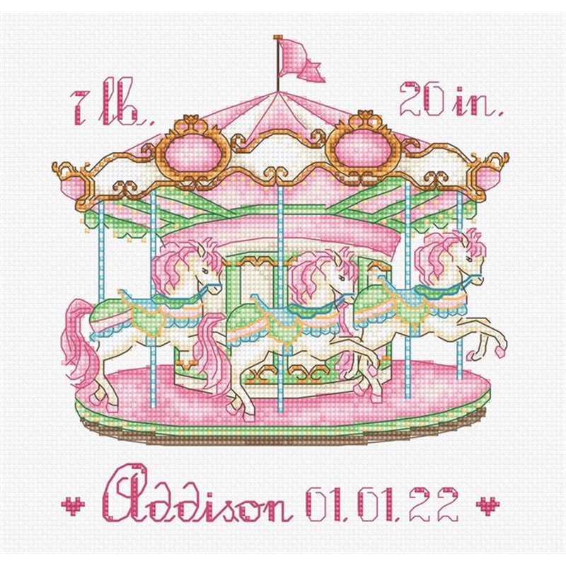 Borduurpakket Baby Carrousel