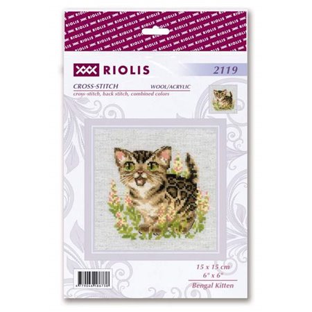 Embroidery kit Bengal Kitten