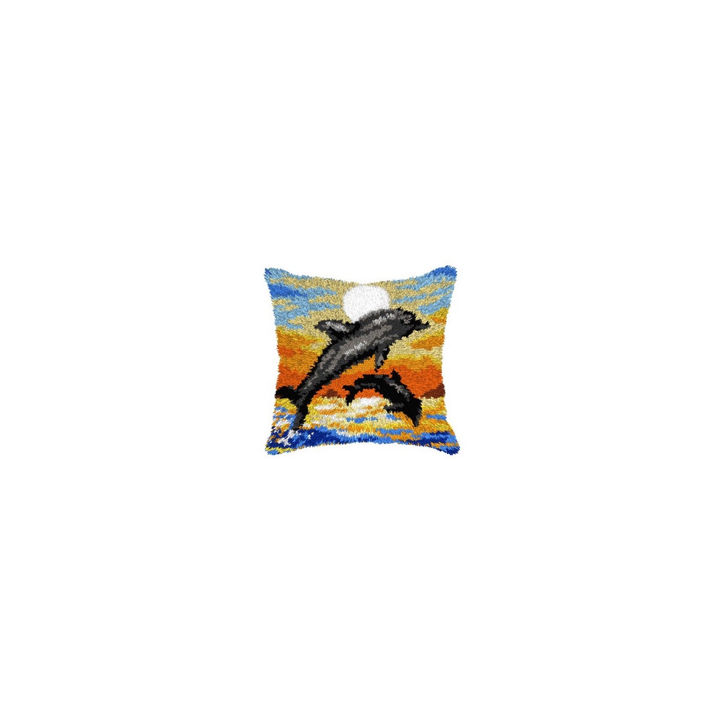 Kit coussin au point noué Dauphins 4197