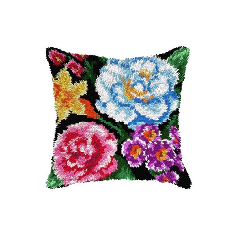 Knoopkussen kit bloemen 4228