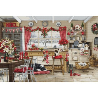 Luca-S Embroidery kit Christmas Farmhouse Kitchen