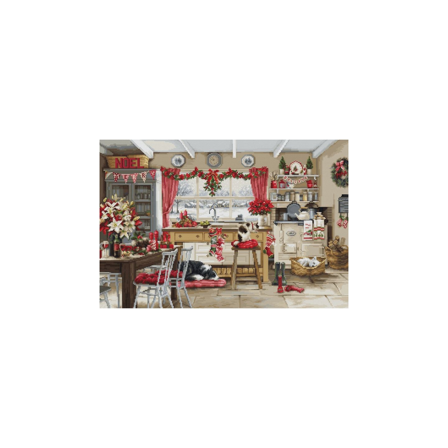 Luca-S Embroidery kit Christmas Farmhouse Kitchen