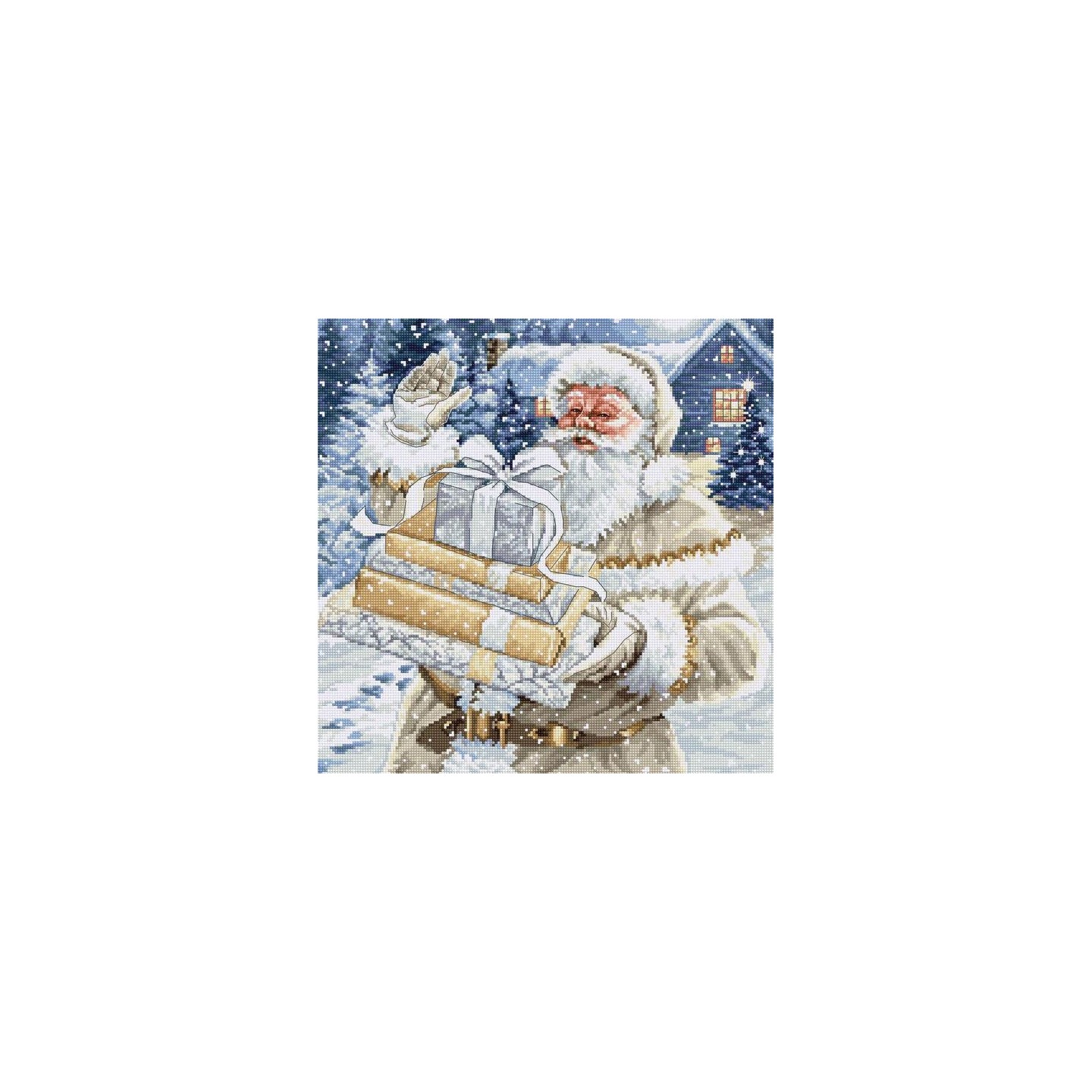Luca-S Borduurpakket Kerstman en geschenken