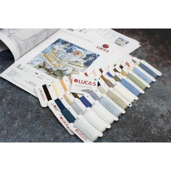 Luca-S Stickset Weihnachtsmann und Geschenke