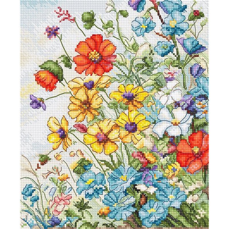 Borduurpakket Wilde Bloemen