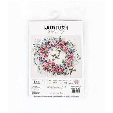 Embroidery kit Hummingbird Wreath