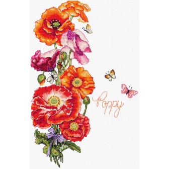 Embroidery kit Poppy