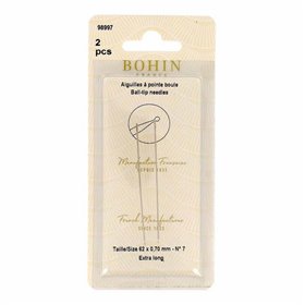 Aiguilles à pointe boule Bohin 62 X 0.70 mm