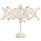 Wollhaspel mit Standfuss beige