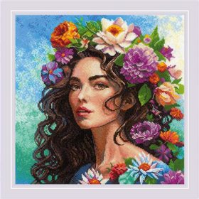 Embroidery kit Floral Muse