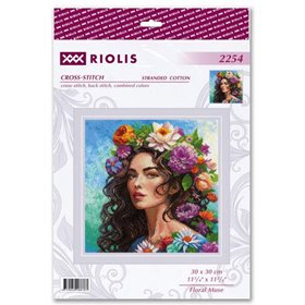 Embroidery kit Floral Muse
