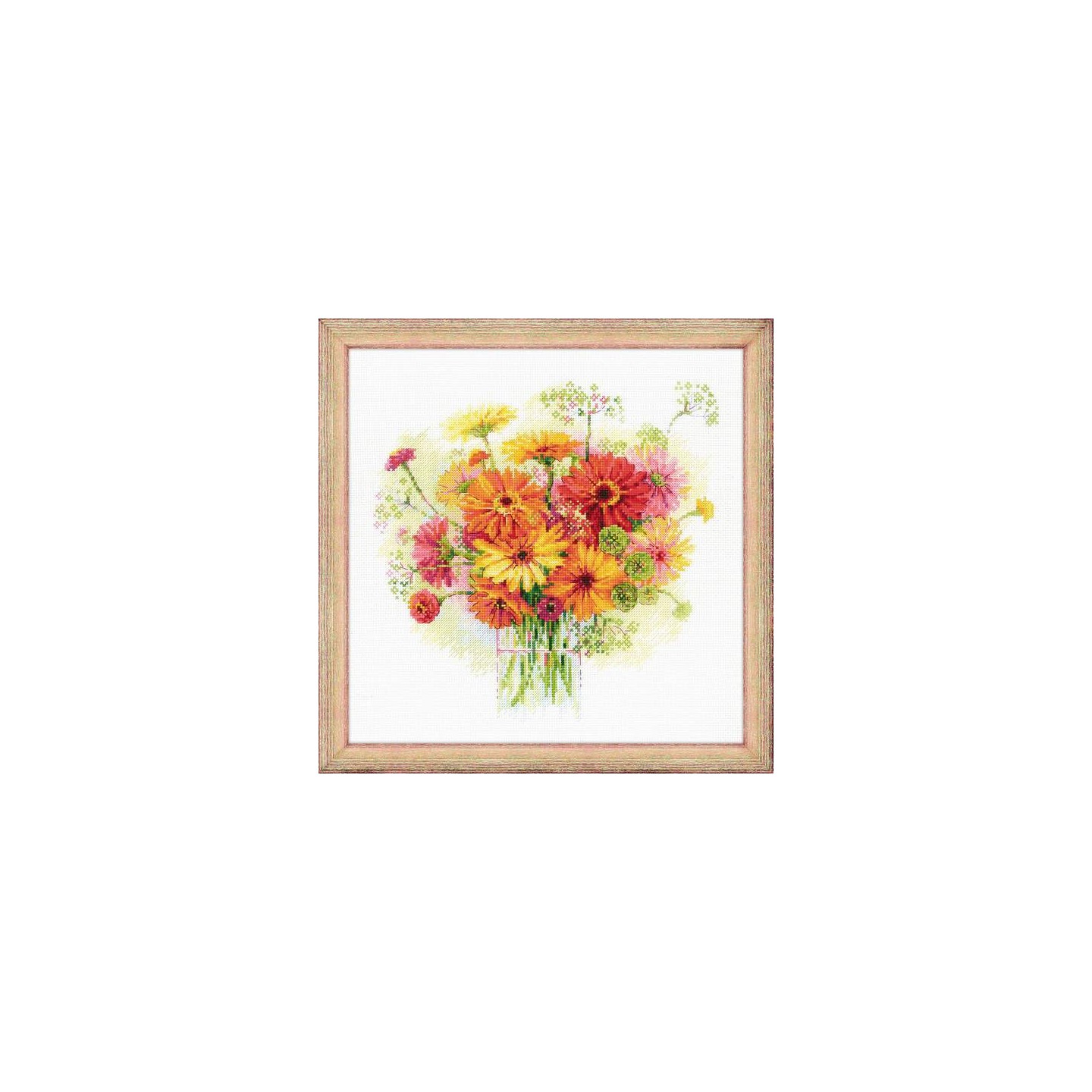 Riolis Borduurpakket Aquarel Gerbera's