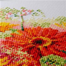 Stickset Aquarell Gerbera