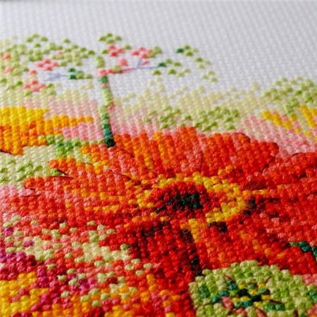 Embroidery kit Watercolor Gerberas