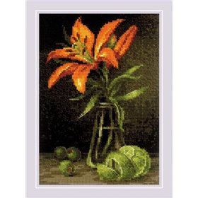 Riolis Kit de broderie Lys et citron vert