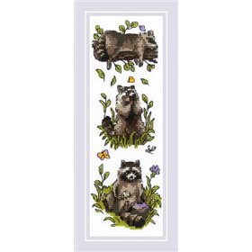 Embroidery kit Three Raccoons Embroidery kit Three Raccoons